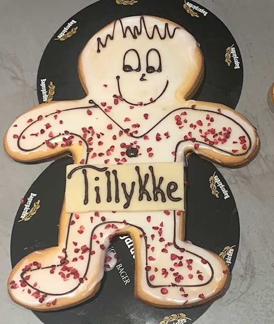 Kagemand / kone - Hindbærsnitte