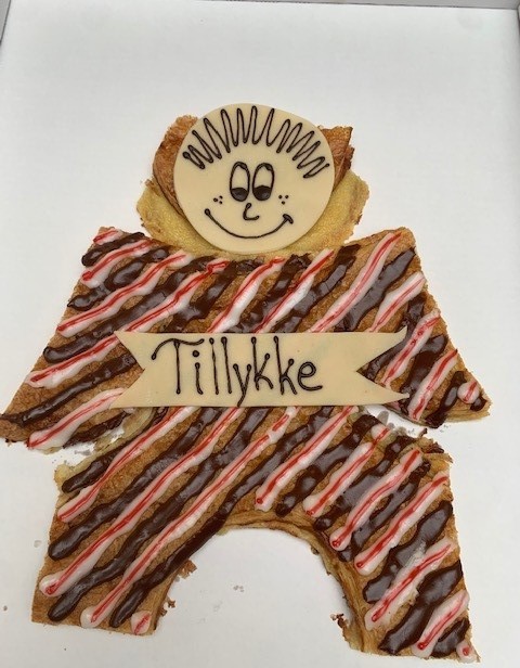 Kagemand / kone - Wienerbrød - Stor