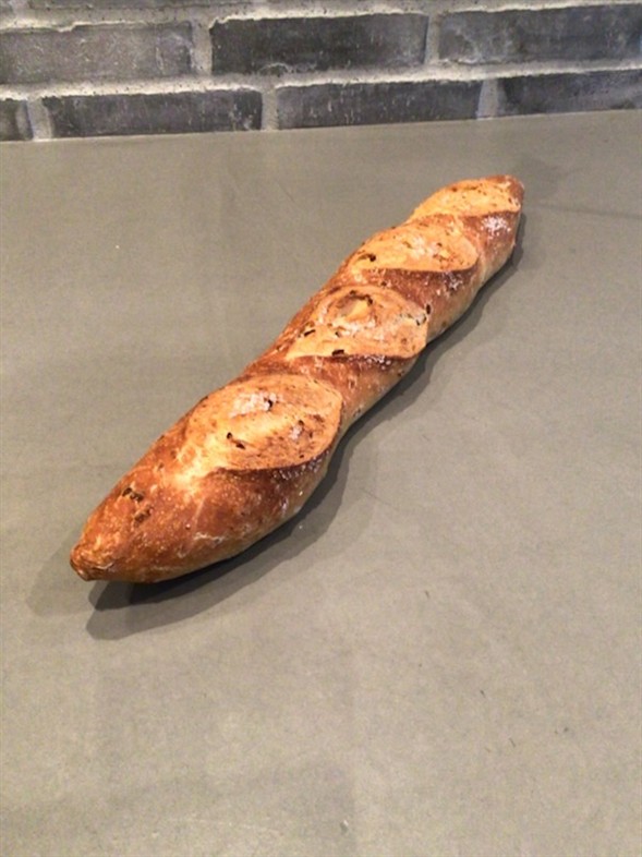Salt/løg baguette